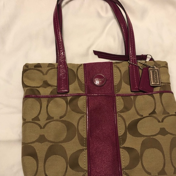 Coach Handbags - Coach canvas handbag, used